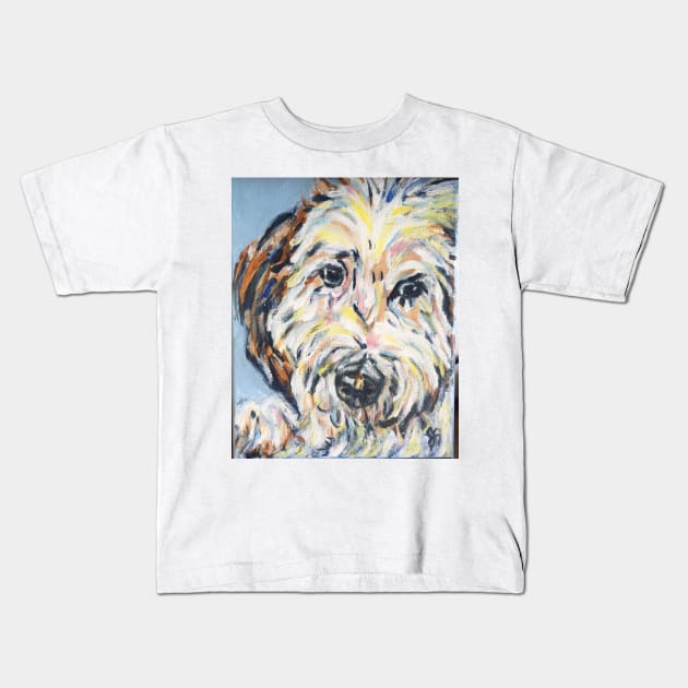 Sheepadoodle Kids T-Shirt by Jeneralarts